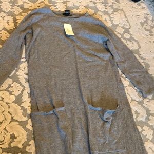 Heather grey midi dress